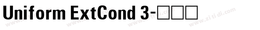 Uniform ExtCond 3字体转换
